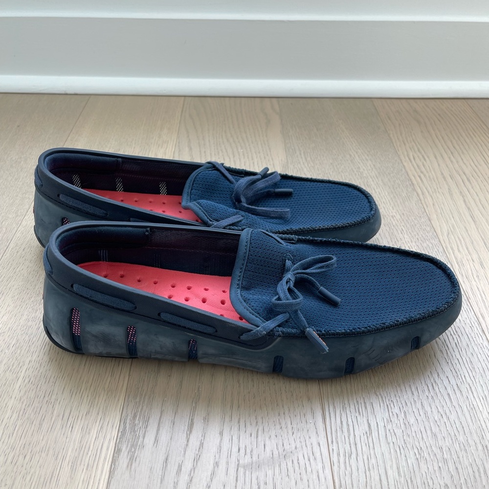Swims Navy Driver Shoes